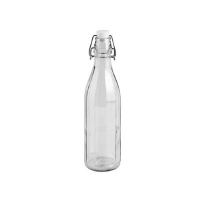 Bottiglia Milly Cerve vetro trasparente 1 litro tappo meccanico