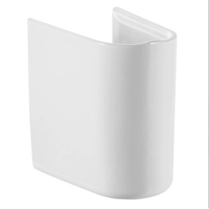 Colonna bianca per lavabo bagno.