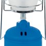 Lampada Campingaz Camping 206 L: Lampada da campeggio blu con protezione in vetro e maniglia.