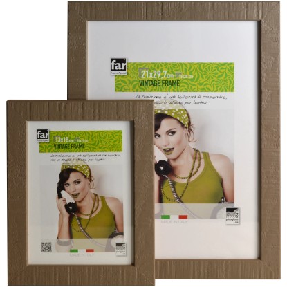 Cornice Carracci grigio 21 cm x 29,7 cm