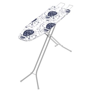 Asse da stiro moderna con motivo, regolabile in altezza. Ideale per stirare facilmente.