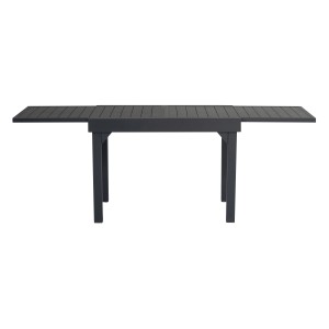 Tavolo da giardino allungabile antracite t.b.t. con gambe dritte.