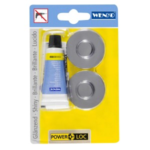 Wenko Power-Loc Adapter Premium/Classic per porta asciugamani, incluso adesivo, per montaggio a parete senza forare.