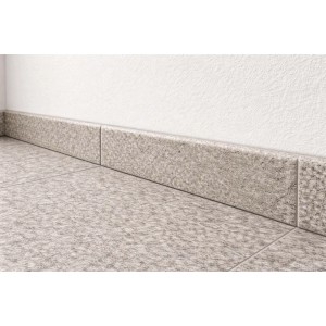 Battiscopa in gres porcellanato effetto pietra Silver H 7 cm