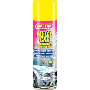 Mafra Metal Car cera rapida per la cura dell'auto, bomboletta spray gialla.