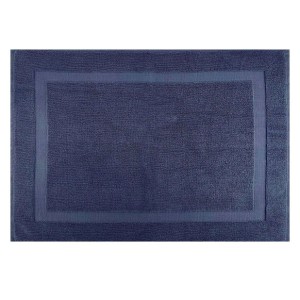 Tappeto fuori doccia in spugna dark denim 50x70 blu scuro
