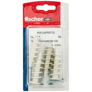 Tassello per materiale isolante fischer FID II con vite 4 pz