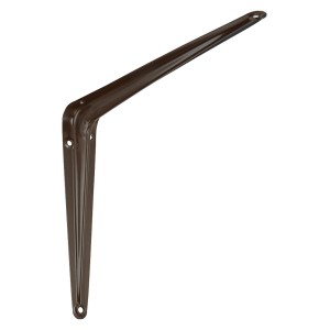 Mensola marrone OBI Eris, 200x250 mm, in lamiera d'acciaio per scaffali e design personalizzato della parete.