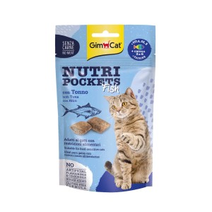 Bocconcini croccanti per gatti Nutri Pockets FISH con Tonno 60 g