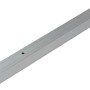 Profilo di scorrimento Hettich TopLine 8plus, alluminio anodizzato argento, per porte scorrevoli fino a 80 kg.