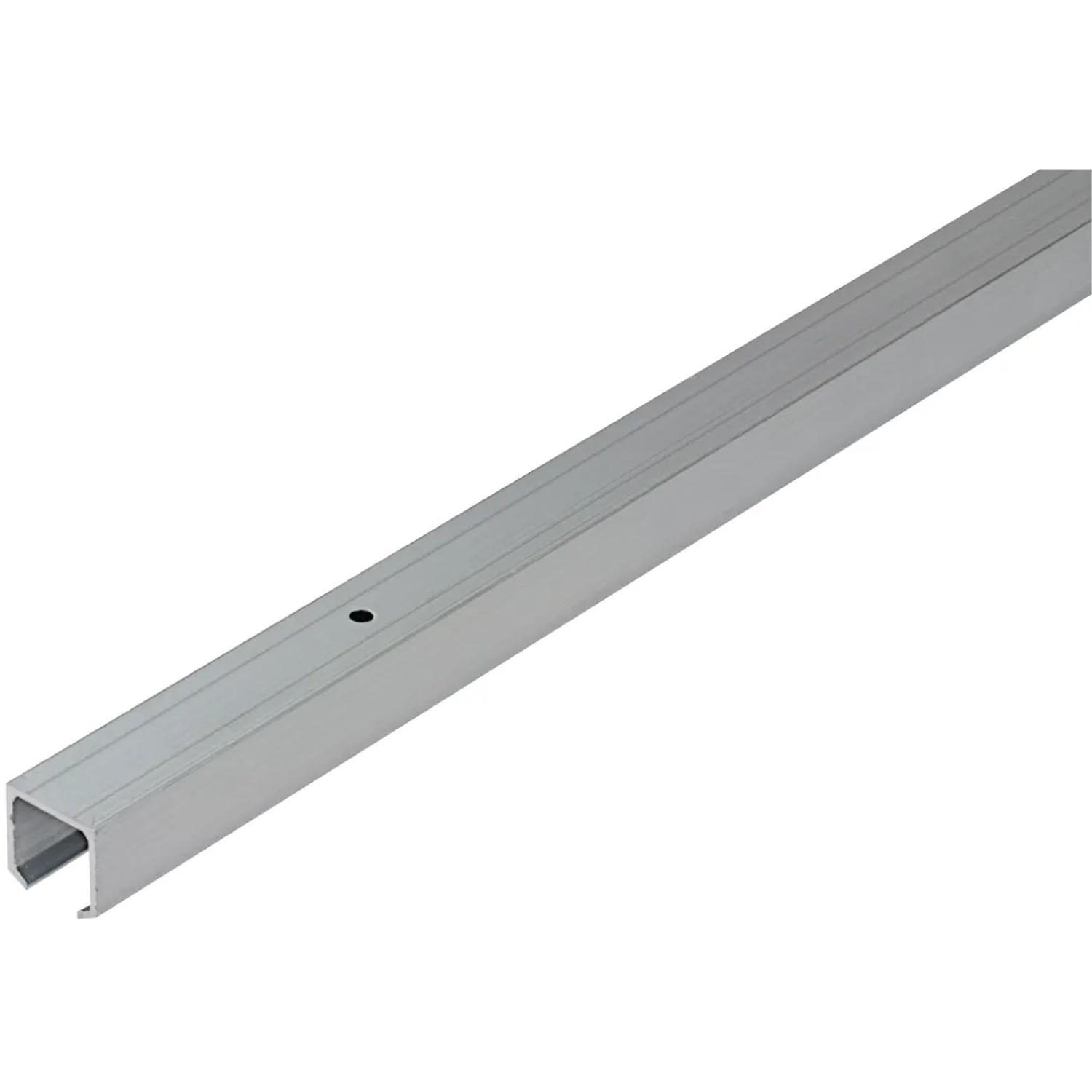 Profilo di scorrimento Hettich TopLine 8plus, alluminio anodizzato argento, per porte scorrevoli fino a 80 kg.