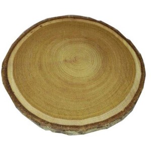 Fetta di legno t.b.t. per accessori di modellismo, naturale.