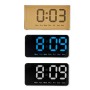 Orologio sveglia luci LED a batteria e USB colori assortiti scatola avana