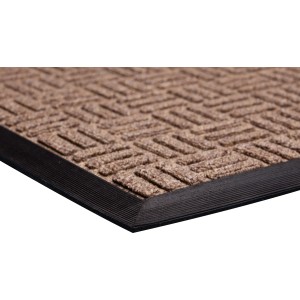 Tappetino marrone OBI con texture, 45x75 cm, con retro antiscivolo per interni.