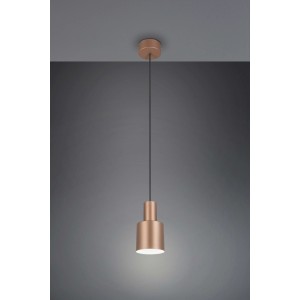 Lampadario a sospensione LED Agudo Ø12cm caffè opaco