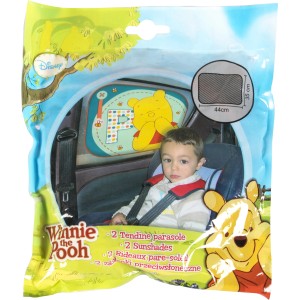 t.b.t. Parasole auto con Winnie the Pooh, set da 2 per finestrini auto.