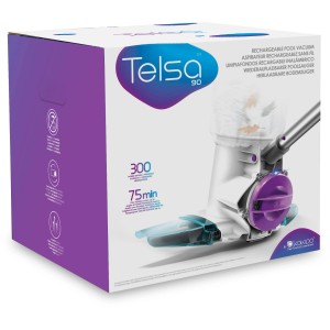 Confezione del pulitore per piscina t.b.t.. Aspiratore per piscina senza fili con batteria per la pulizia.