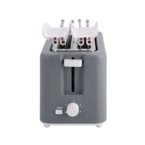 Tostapane t.b.t. grigio con scalda-brioche.