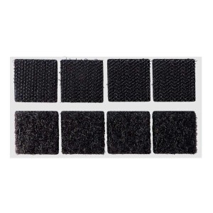 Adesivi a strappo quadrati nero 3 x 3 cm