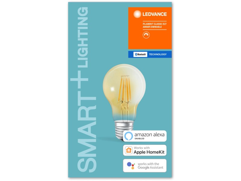 Lampadina LEDVANCE SMART+ BLUETOOTH dim, goccia 60W 2400K E27, gold