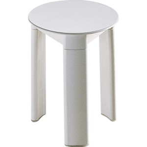 Sgabello da doccia bianco t.b.t. in plastica, accessorio per docce.
