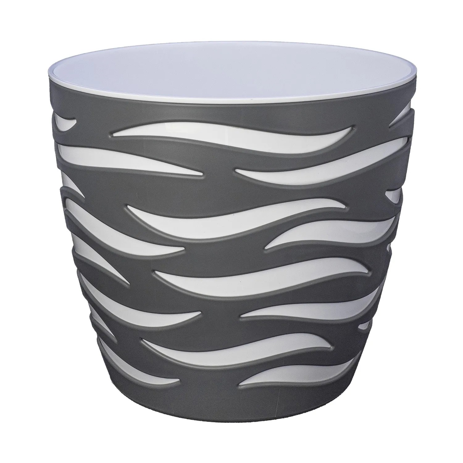 MiCasa Italia. Capi Vaso per Piante Arc Granite Basso 61x25 cm Avorio