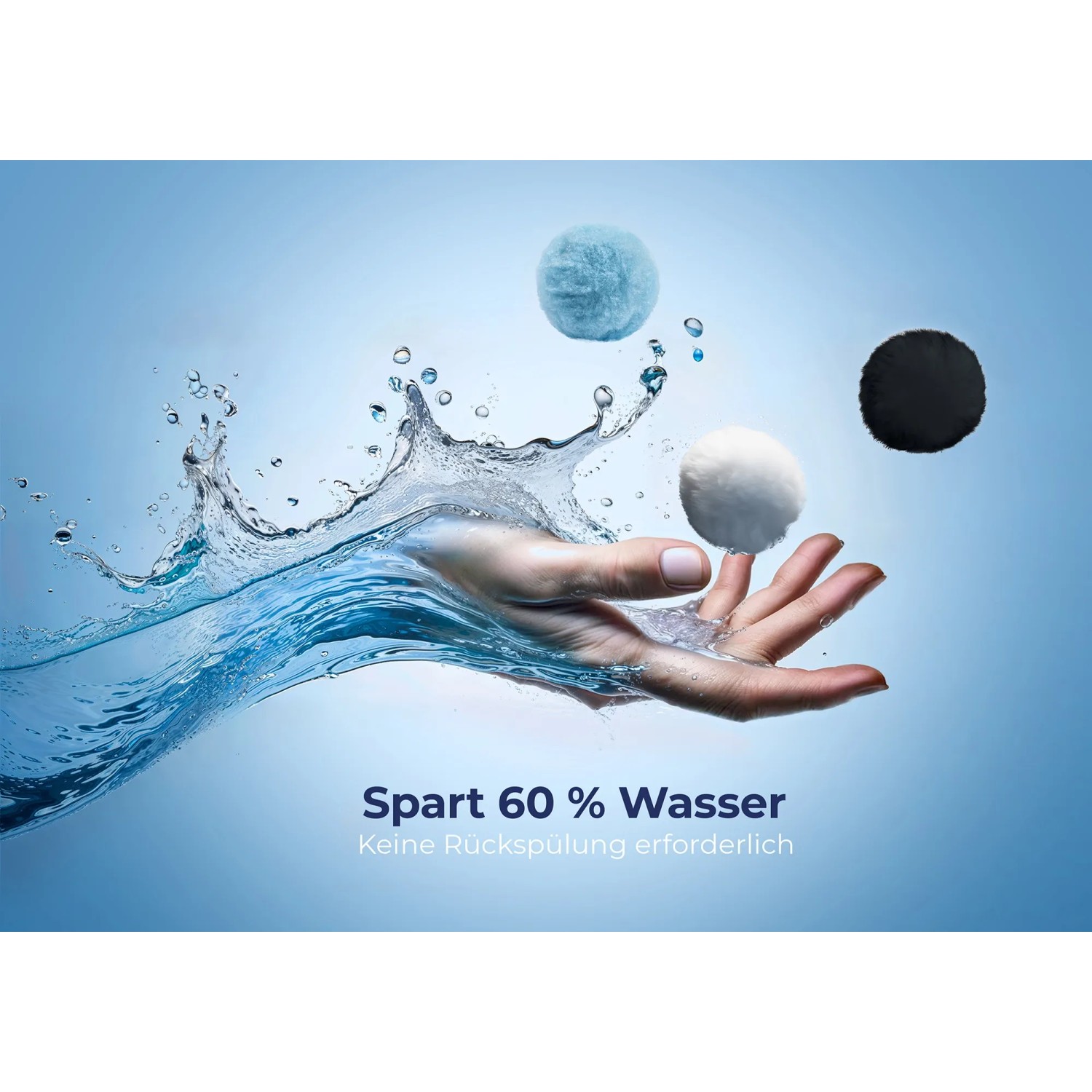 Gre Pool-Filterbälle Aqualoon 500g: Materiale filtrante in polietilene, leggero, lavabile e ad alte prestazioni.
