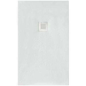 Piatto doccia t.b.t. bianco con scarico quadrato
