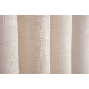 Primo piano della texture di una tenda in tessuto beige t.b.t.