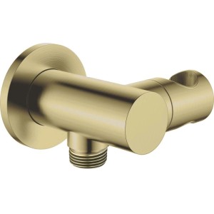 Presa acqua angolare con supporto doccetta Idrostile oro spazzolato