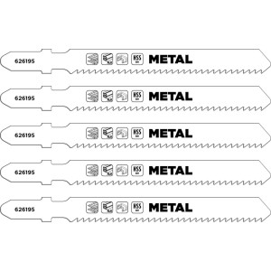 Set di lame per seghetto alternativo per metallo, adatte per la lavorazione dei metalli.