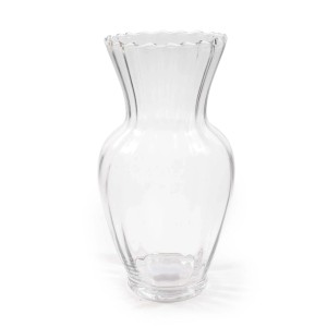 Vaso in vetro Ø12,5xH23,5 cm bianco