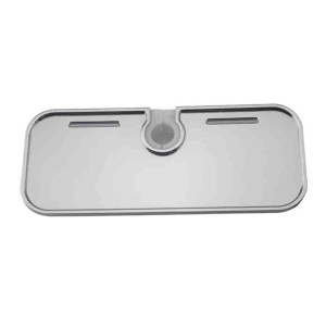 Mensola cromata per asta doccia, flessibile.