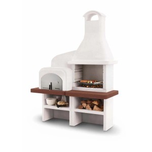 Barbecue a carbonella Palazzetti Grado combinato griglia 68x40 cm in cemento