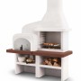 Barbecue a carbonella Palazzetti Grado combinato griglia 68x40 cm in cemento