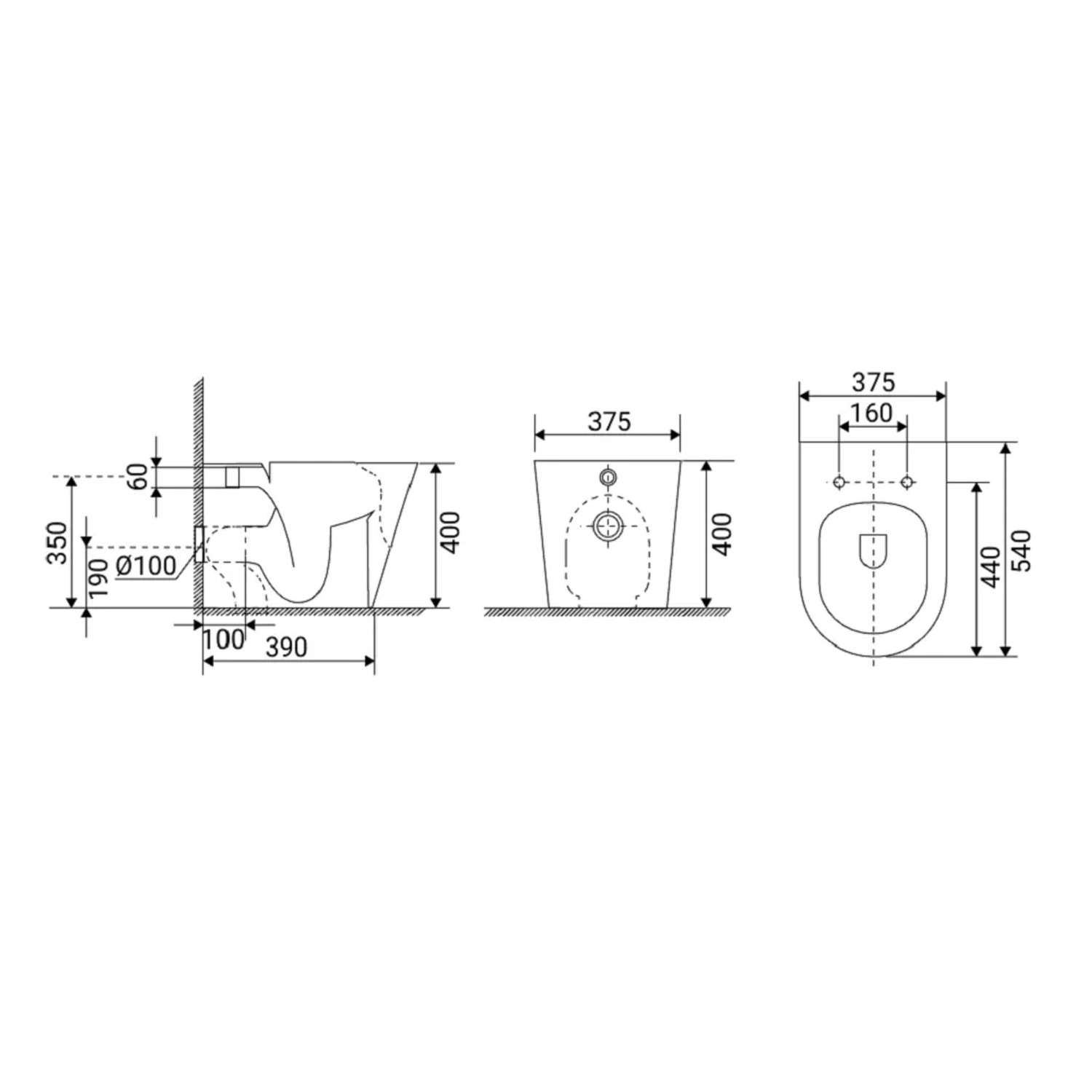 WC vaso Brenta rimless filo muro bianco_3