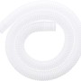 Tubo bianco ondulato per pompa filtro a sabbia Bestway, avvolto a spirale.