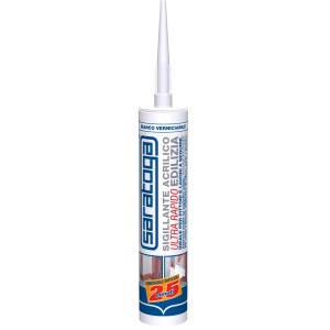 Sigillante acrilico bianco Saratoga per interni ed esterni.