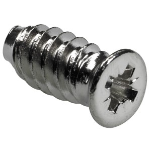 Vite di fissaggio diretto Hettich, nichel, 6,3x10,5 mm, per sistema Clip 32