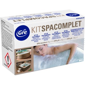 Gre Kit Spa Complet: Kit per la cura dell'acqua per idromassaggi, adatto per modelli in fibra di vetro e gonfiabili.