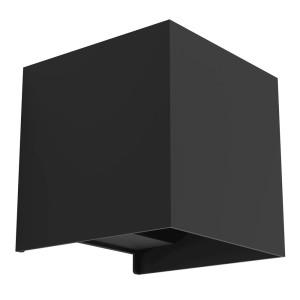 Applique LED da parete nera moderna.