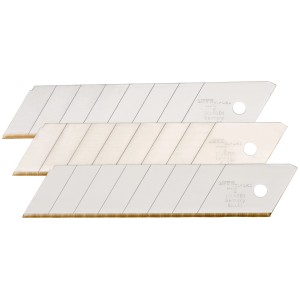 Lame trapezoidali LUX a strappo 22mm, 3 pezzi per cutter. Lame in acciaio, adatte per cartone, carta, PVC.