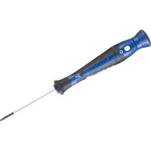 Cacciavite di precisione LUX Comfort TX6, cacciavite Torx con manico blu e nero.