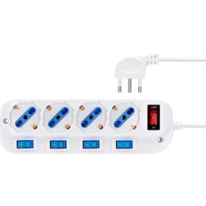 Multipresa Combo-Line brennenstuhl® 4 prese switch singoli