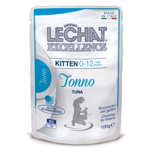 Alimento umido per gatti LeChat Excellence Kitten al tonno.