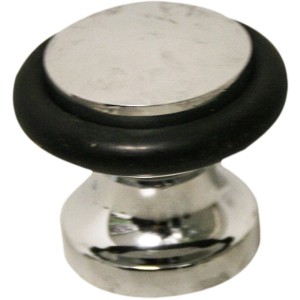 t.b.t. Fermaporta cromato con anello in gomma