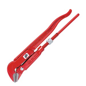 Chiave per tubi angolare LUX Comfort rossa, lunghezza 320 mm, per tubi fino a 25 mm di diametro.