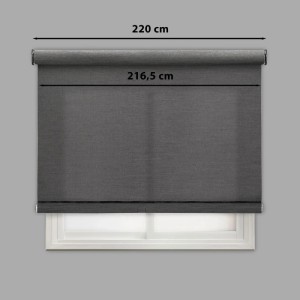 Tenda a rullo Lino filtrante 220x250 cm antracite