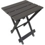 Tavolino da giardino pieghevole t.b.t. grigio, ideale per balcone e terrazzo.