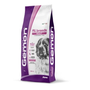 Gemon cibo secco per cani, Adult All Breeds, sacco con ritratto di cane.